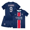 Virallinen Fanipaita + Shortsit Paris Saint-Germain Goncalo Ramos 9 Kotipelipaita 2024-25 - Lasten